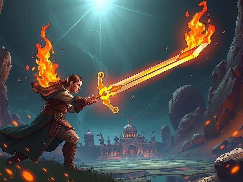 Flaming Sword Encounter Game Banner